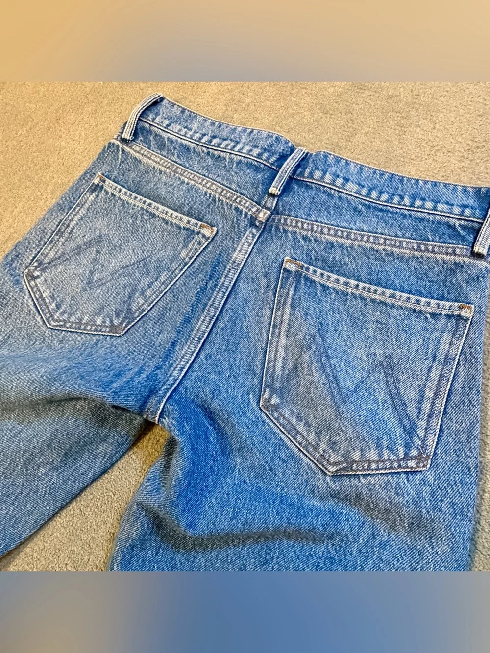 Mother Denim - Snacks! 90s Retro Straight Leg - Light Blue Wash - Slouchy Fit 26 - Picture 5 of 9